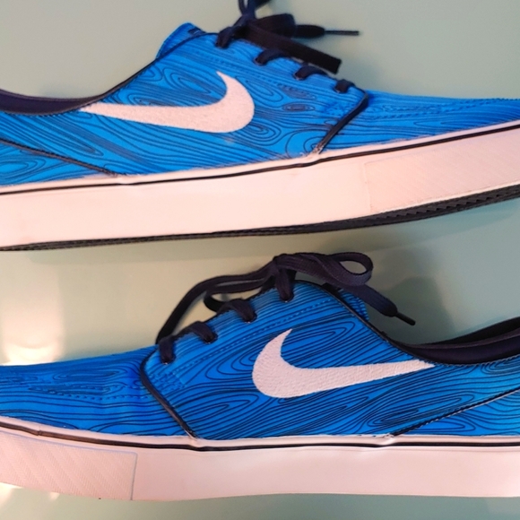 Nike SB Zoom Stefan Janoski Everyday Skateshoe Size 12 Blue/Black 2014 - Picture 5 of 8